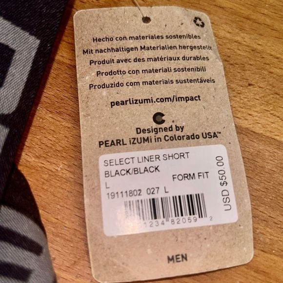 Men’s Pearl Izumi Select Linear Short Padded Pro Cycling Short Size Lg - Picture 5 of 5